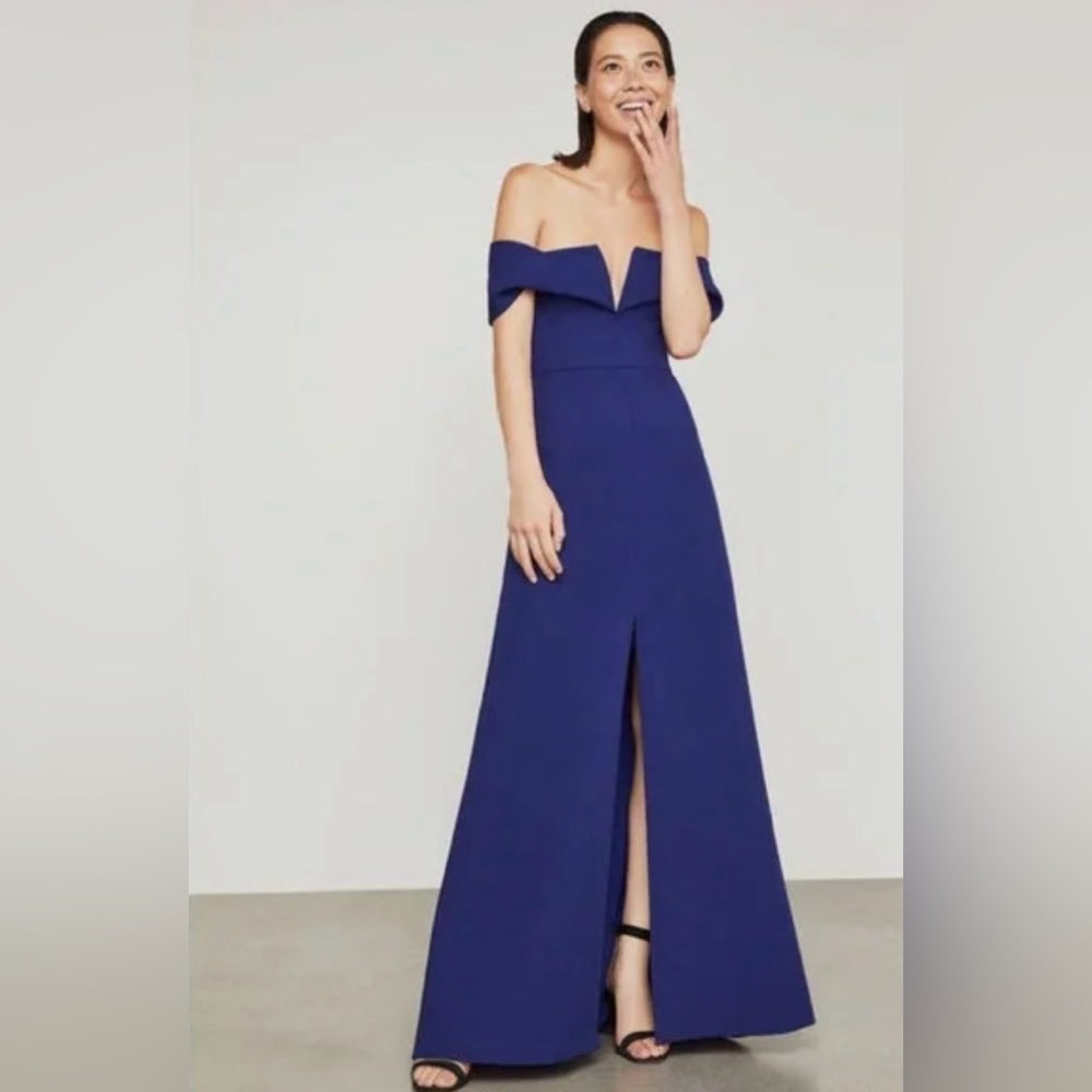 NWT BCBGMaxazria Amalie Gown Royal Blue